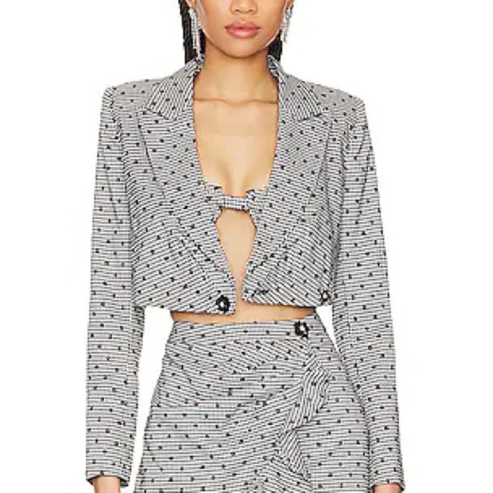 Stylish Black and White Women's Jacket
